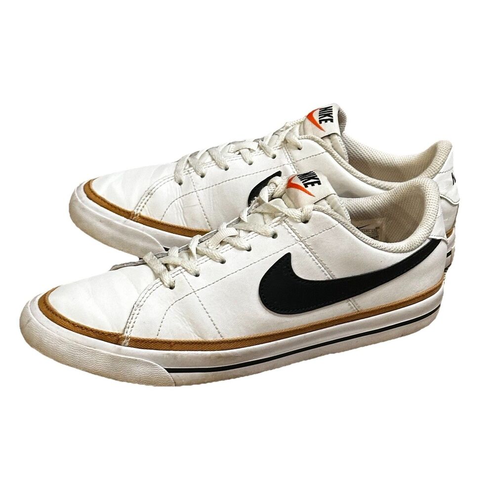 Size 7M Nike Court Legacy Next Nature White Desert Ochre Sherpa Lining Insole